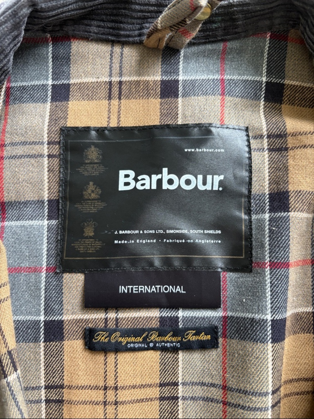 Mens Barbour International Wax Jacket - black, 42 - Picture 4 of 13